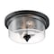 Nuvo Fixture, Flush, 2-Light, Incandescent, 60W, 120V, A19, Medium Base, Height: 6.25 60/7290 - alternate 1